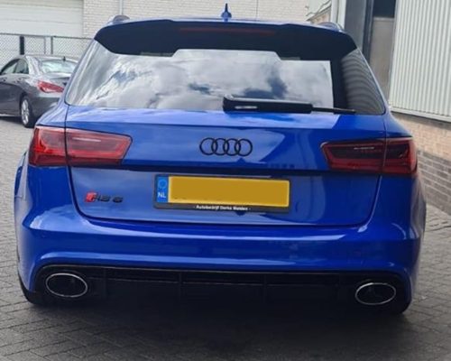 Afbeelding geblurd kenteken RS6